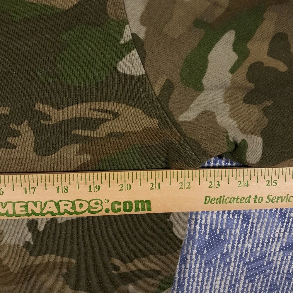 J.CREW Sweater Mens Large Pullover Green Camouflage Crew Neck Cotton
